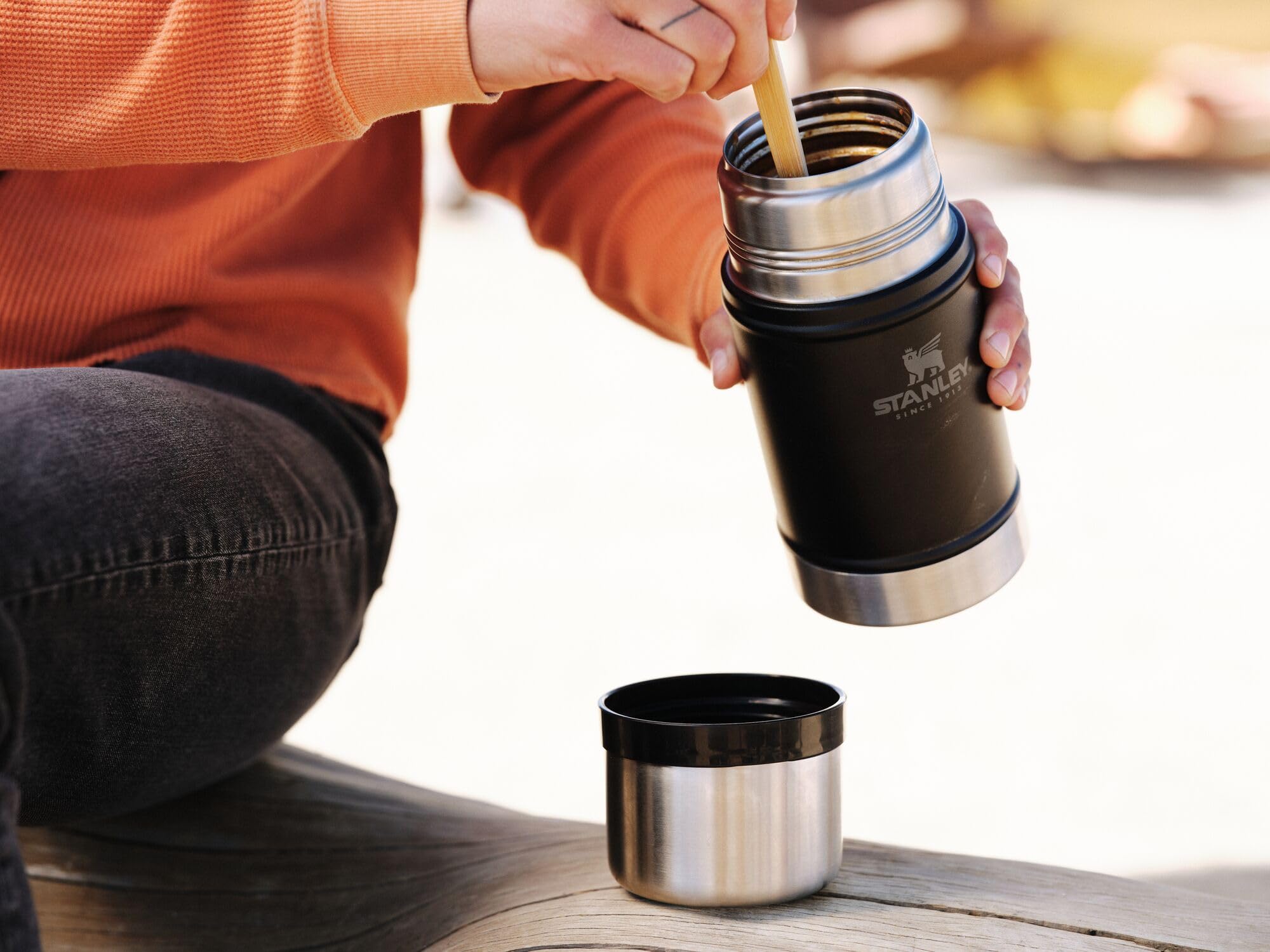 BPA-free stainless steel Stanley jar supports eco-friendly meal prep.