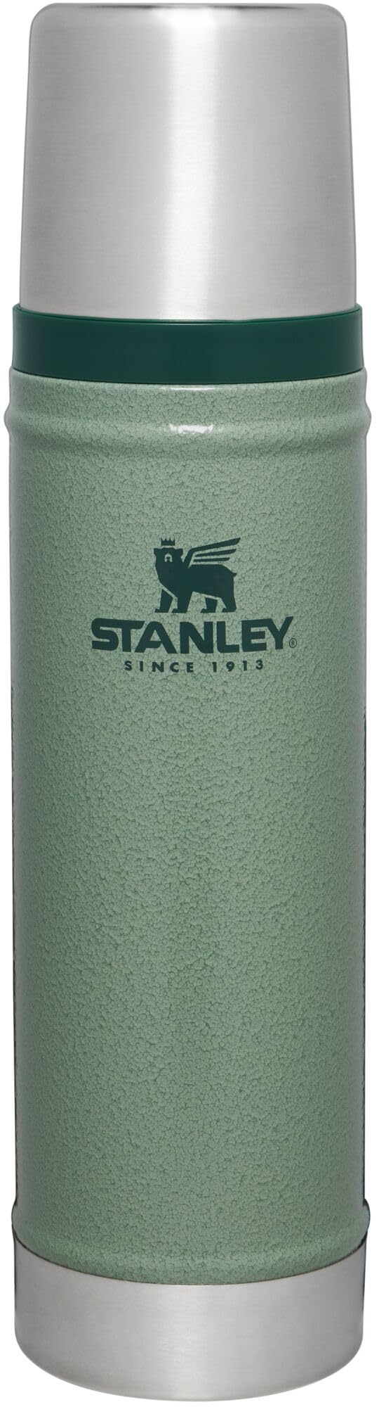 STANLEY Classic 20oz bottle with wide mouth and cup lid for easy filling on the go