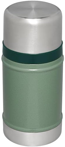 Stanley Classic 24oz food jar shown for top-rack dishwasher cleaning after camping.