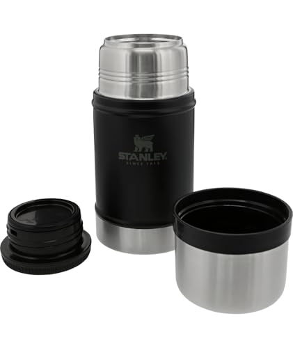 STANLEY Classic 24 oz Food Jar lid closeup emphasizes leak-resistant cap for spill-free transport