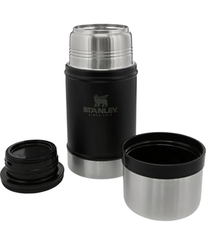 STANLEY Classic 24 oz Food Jar lid closeup emphasizes leak-resistant cap for spill-free transport