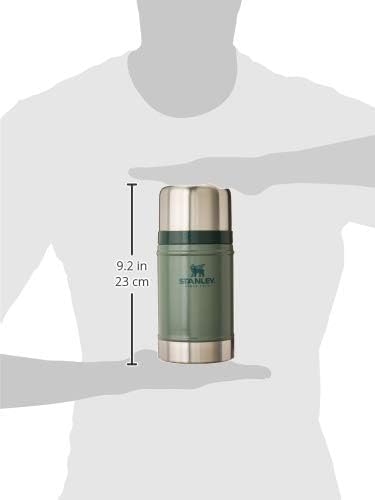Stanley Classic 24oz food jar side profile, Leakproof lid for spill-free commuting and travel.