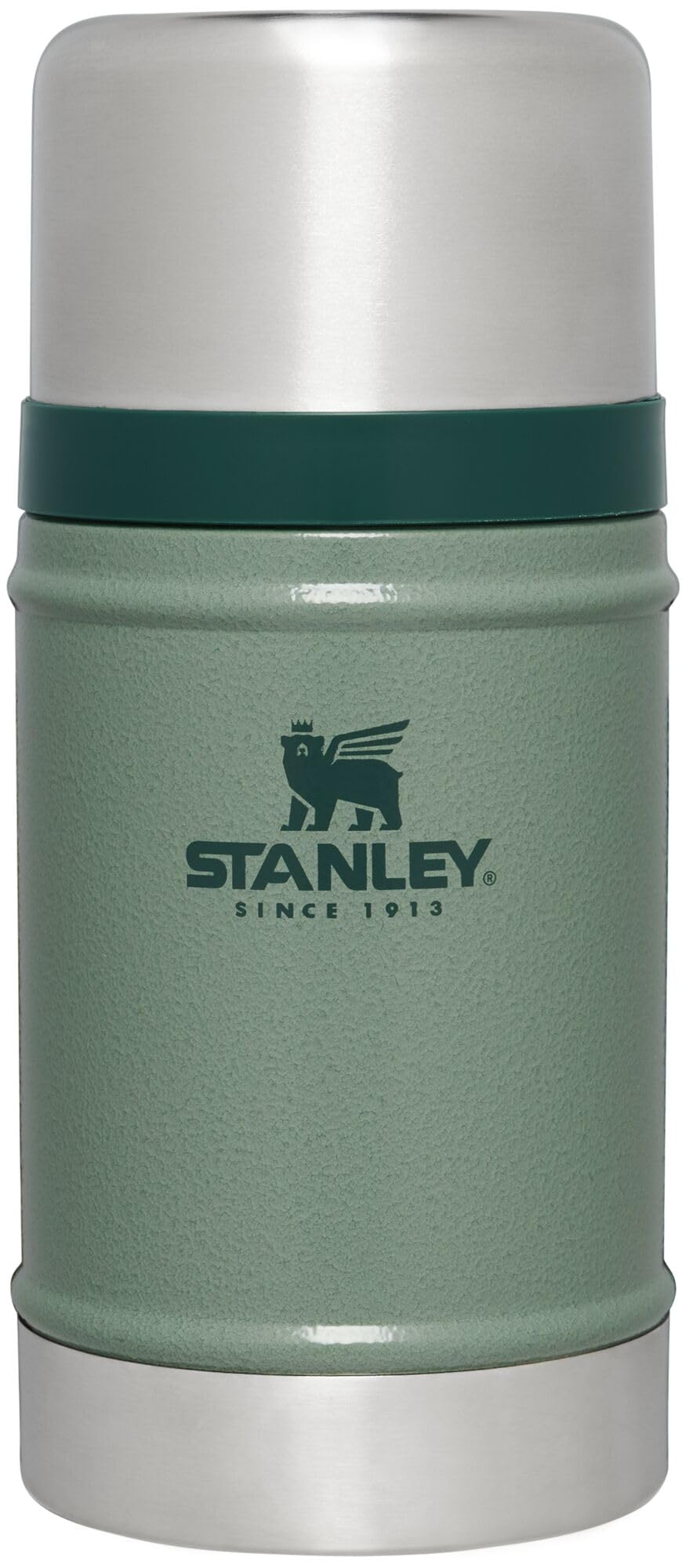 Stanley Classic 24oz food jar with wide mouth for easy filling and pouring, keeps hot meals hot.