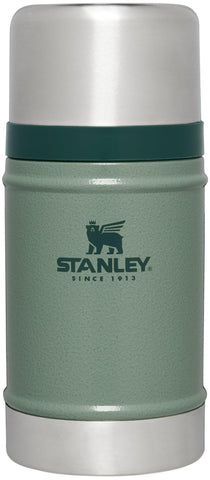 Stanley Classic 24oz food jar with wide mouth for easy filling and pouring, keeps hot meals hot.
