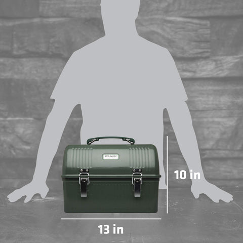 Stanley Classic lunch box 10-quart capacity fits a full day of meals.