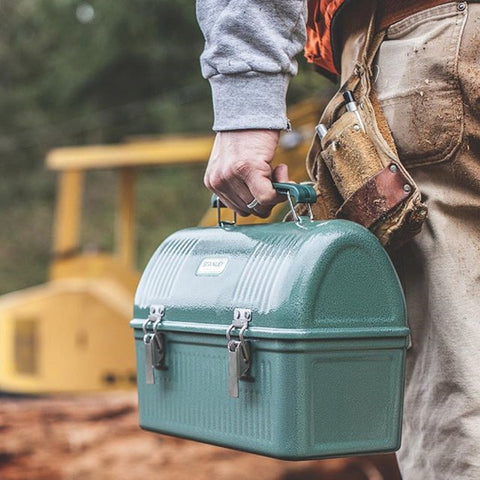 Hammertone green finish enhances visibility and durable outdoor use.