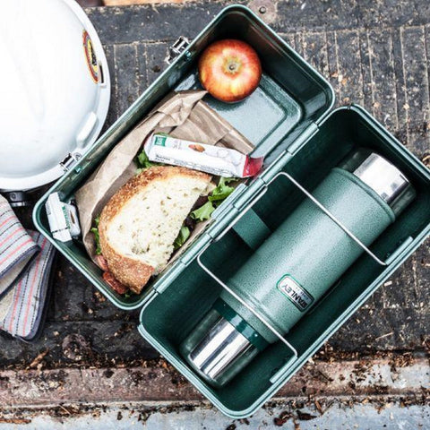 Inside the Stanley lunch box, organized packing supports meals and snacks.