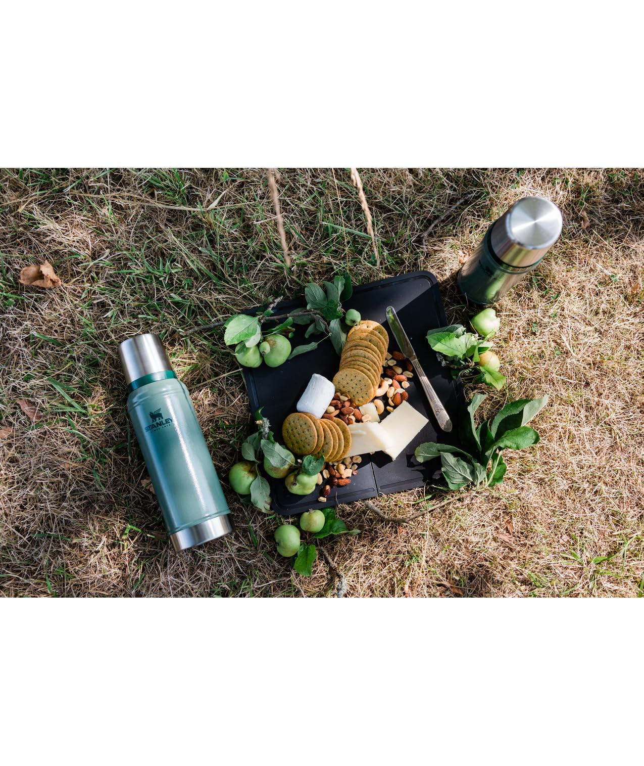 Rugged eighteen-eight stainless steel construction of Stanley Classic for daily use.