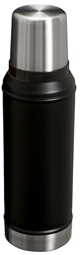 Wide-mouth pour-ready Stanley Classic Vacuum Bottle facilitates quick refilling.