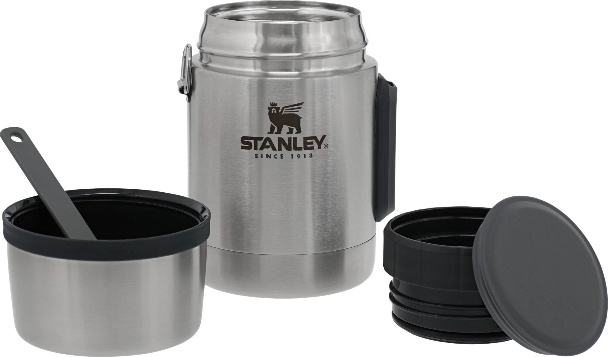 STANLEY food jar shows spork included for convenient travel dining.