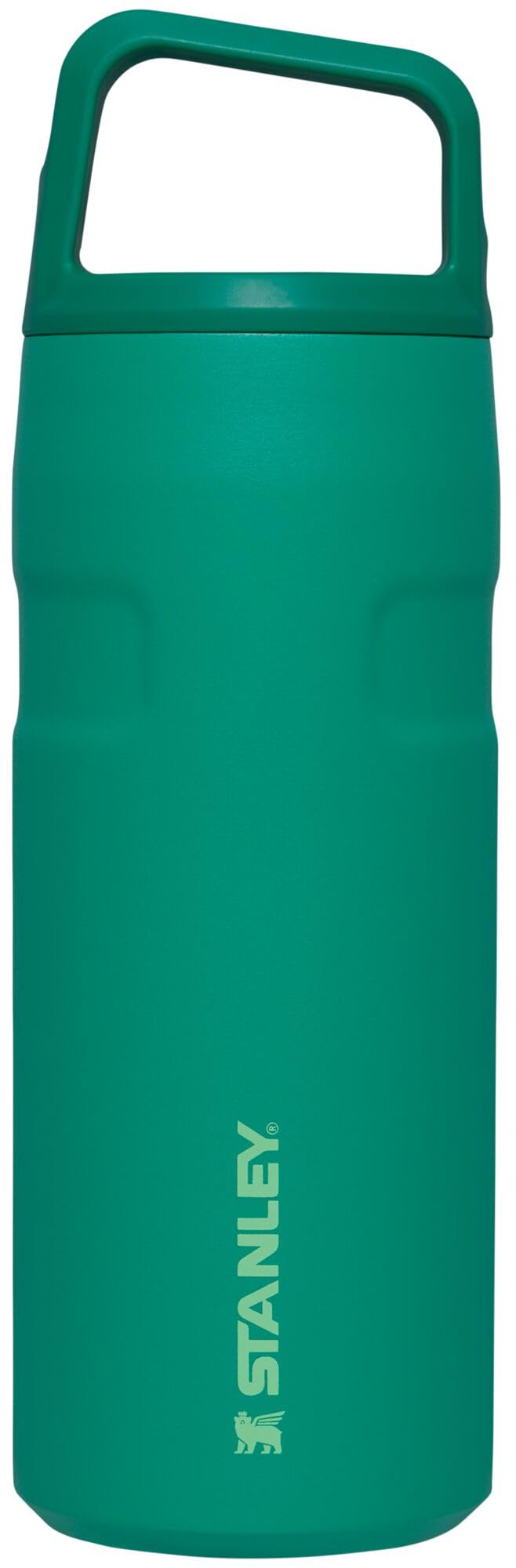 Stanley IceFlow cap focus shows easy hydration on the go with secure opening