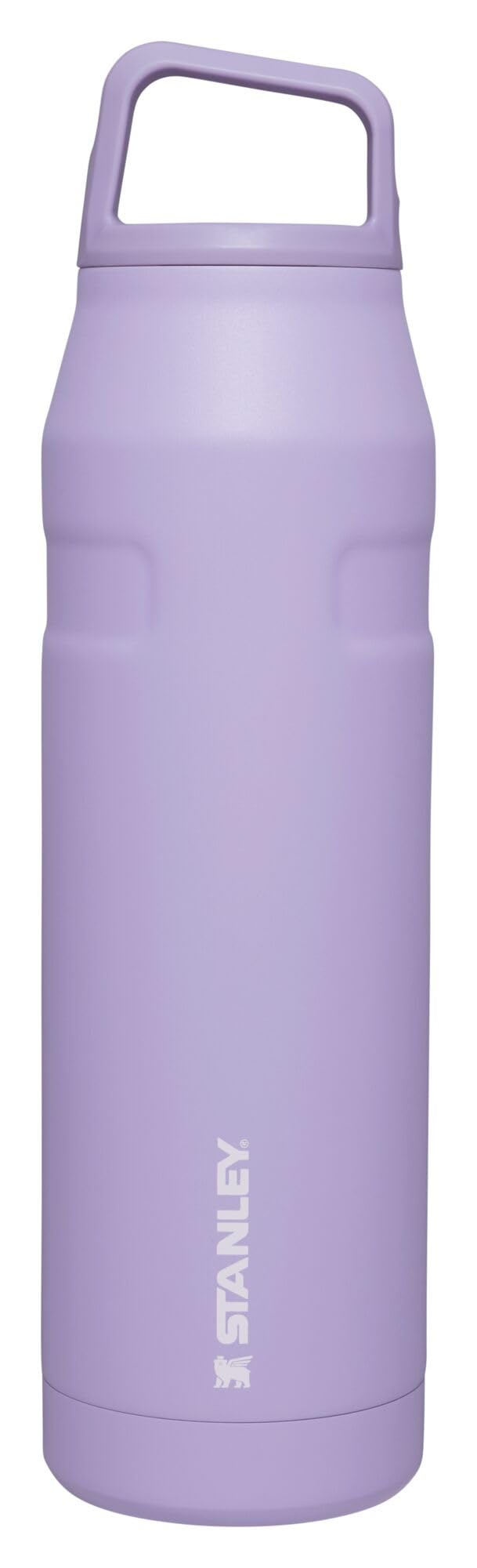 STANLEY IceFlow cap and carry bottle with closed lid for travel hydration.