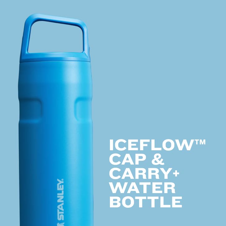Stanley IceFlow wide mouth design for easy cleaning and ice addition after workouts.