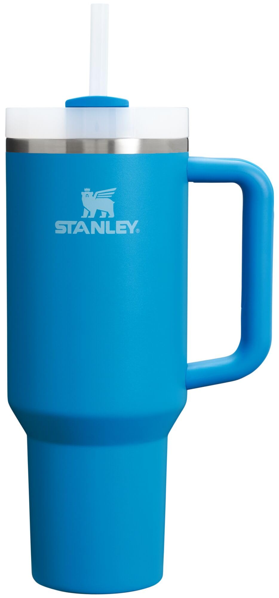 Stanley Quencher H2.0 40 oz Azure with handle for on-the-go hydration.