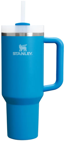 Stanley Quencher H2.0 40 oz Azure with handle for on-the-go hydration.
