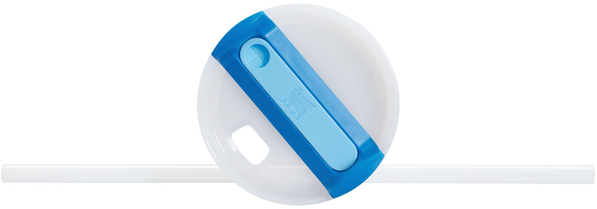 Stanley Quencher H2.0 40 oz Azure straw in place for splash-free use.