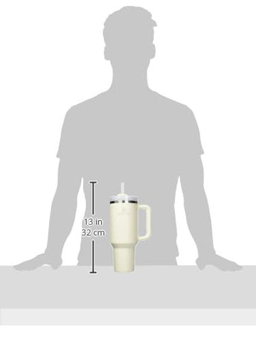 STANLEY Quencher H2.0 40oz cream base shows cup holder compatibility