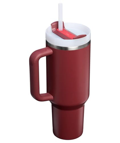 STANLEY Quencher 40 oz capacity keeps beverages cold longer during travel.