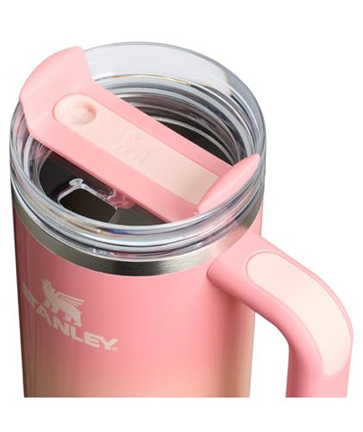 STANLEY FlowState lid close‑up, three positions for flexible sipping