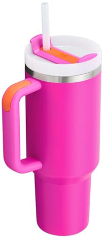 STANLEY Quencher H2.0 insulated stainless steel keeps drinks cold or hot longer.