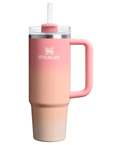 STANLEY Quencher H2.0 pink mesa sunset 30 oz, vibrant color for daily hydration