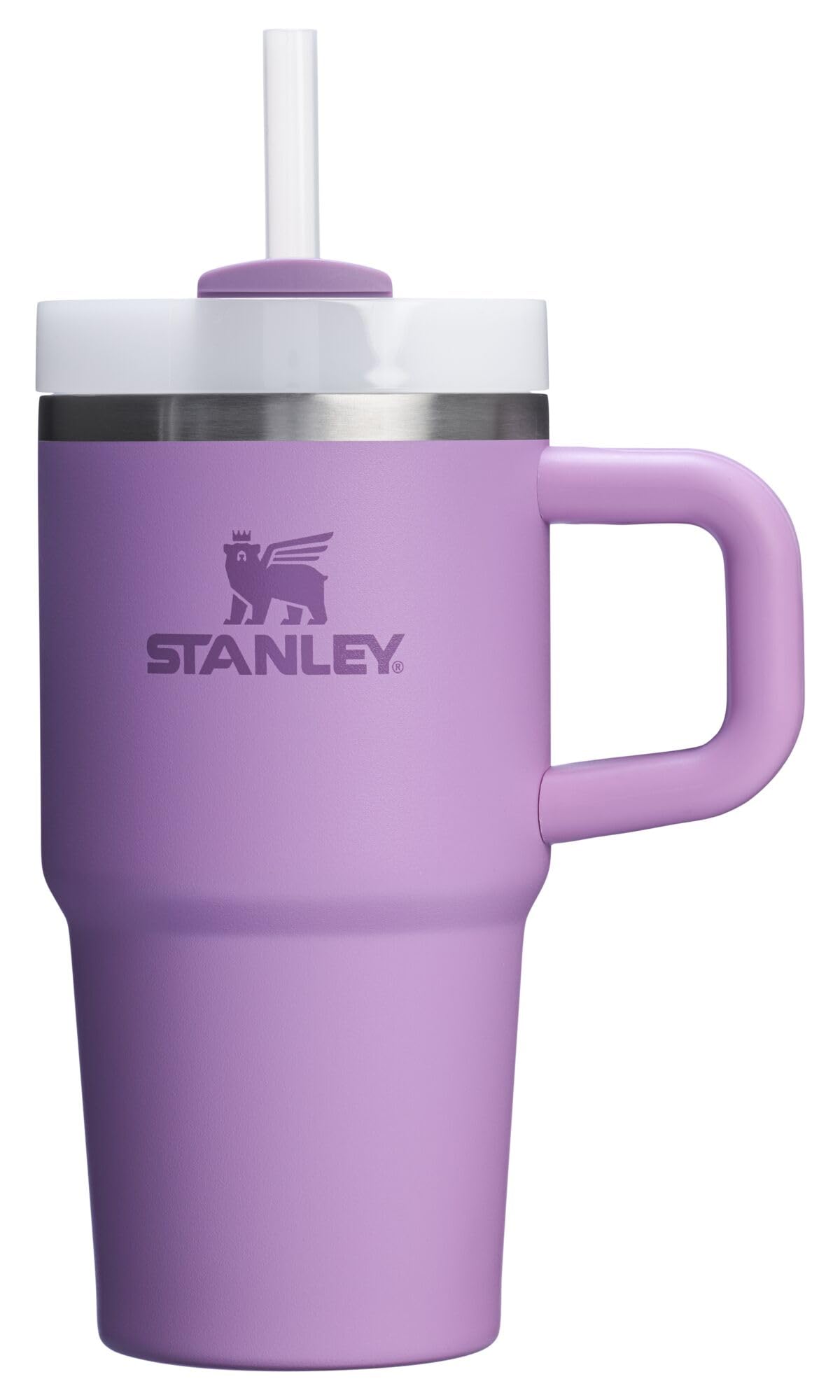STANLEY Quencher H2.0 with handle shows a comfortable grip for easy carrying.