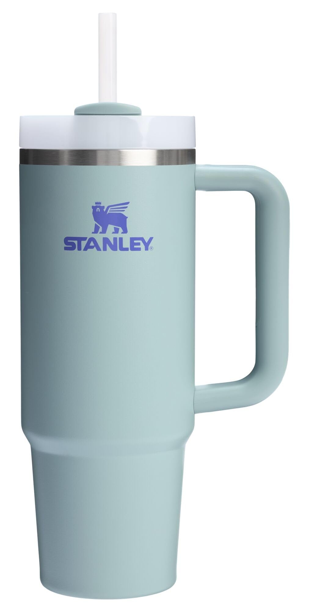 STANLEY Quencher H2.0 30 oz Blue Cactus tumbler side view for all-day refreshment