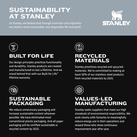 STANLEY Quencher H2.0 travel-ready with leak-resistant design