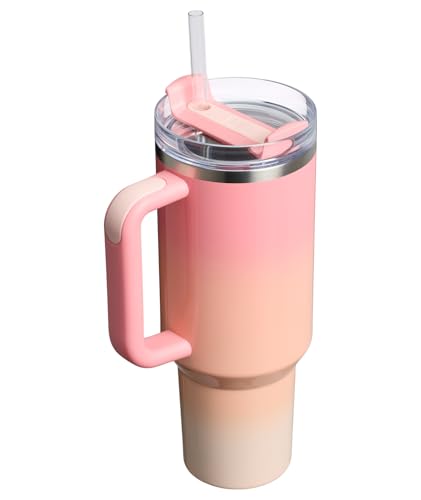 Stanley Quencher H2.0 3-position FlowState lid offering customizable sip settings.
