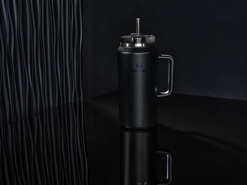 STANLEY Quencher H2.0 64oz capacity minimizes refills during day trips.