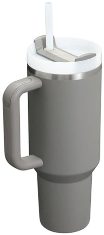 Stanley Quencher H2O 40 oz with FlowState lid showing three-position design and spill control.