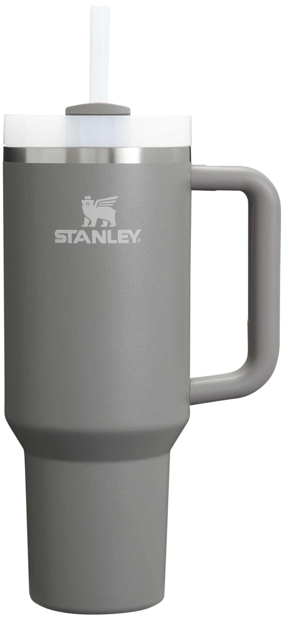 Stanley Quencher H2O 40 oz with handle and straw, ideal for travel and hydration on the go.