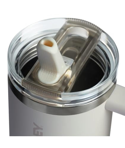 STANLEY Quencher ProTour 30 oz cream insulated bottle keeps drinks cold for hours.