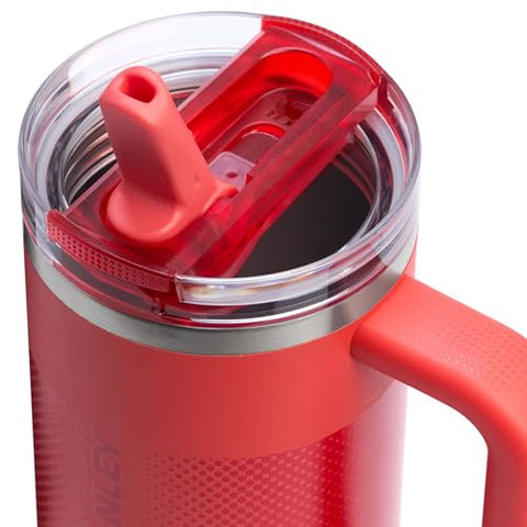 Stanley Quencher ProTour 30 oz hot coral fade with handle