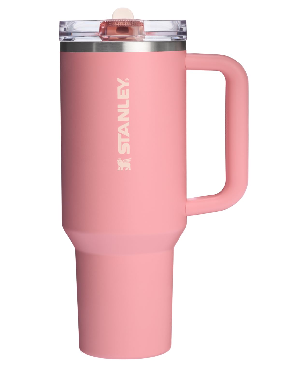 Stanley Quencher ProTour Pink Mesa with flip straw lid for spill-free hydration on the go.
