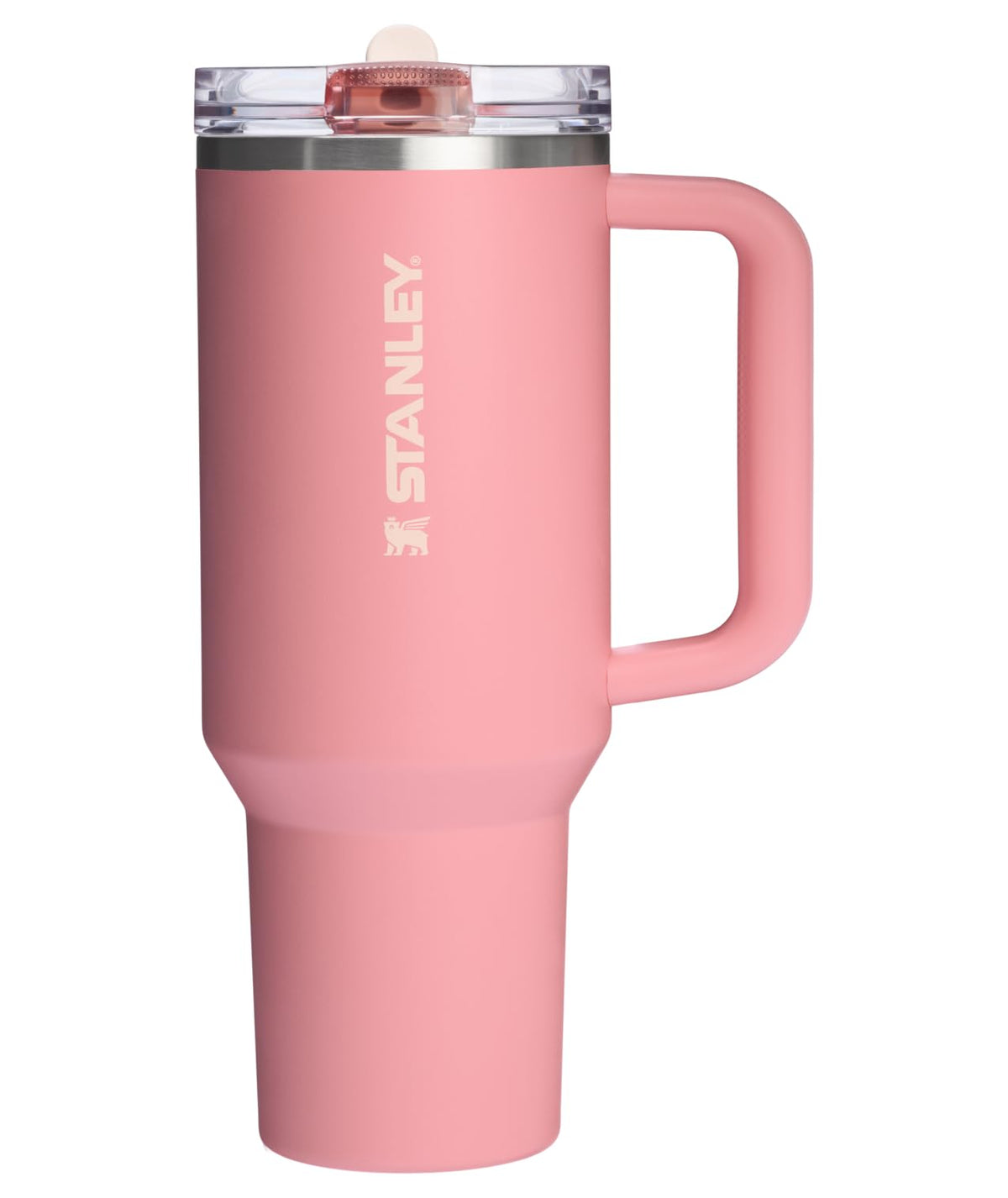 Stanley Quencher ProTour Pink Mesa with flip straw lid for spill-free hydration on the go.