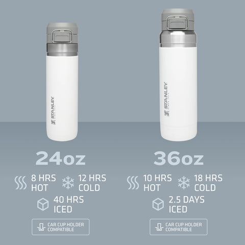 Stanley Quick Flip GO bottle components are dishwasher safe for easy maintenance.