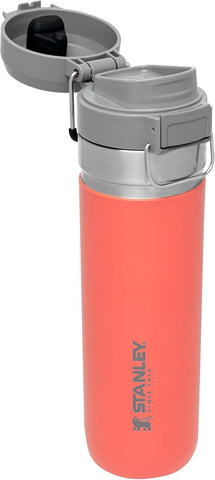 Stanley Quick Flip GO bottle built with 18-8 stainless steel for durability.