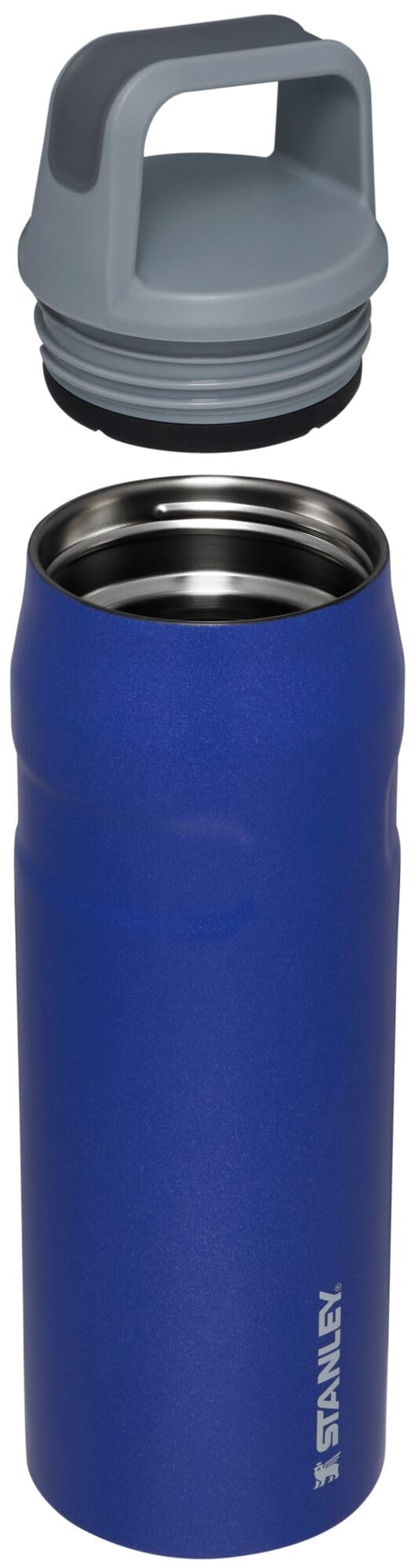 Stanley IceFlow rotating lid with angled handle enables quick sips during workouts.