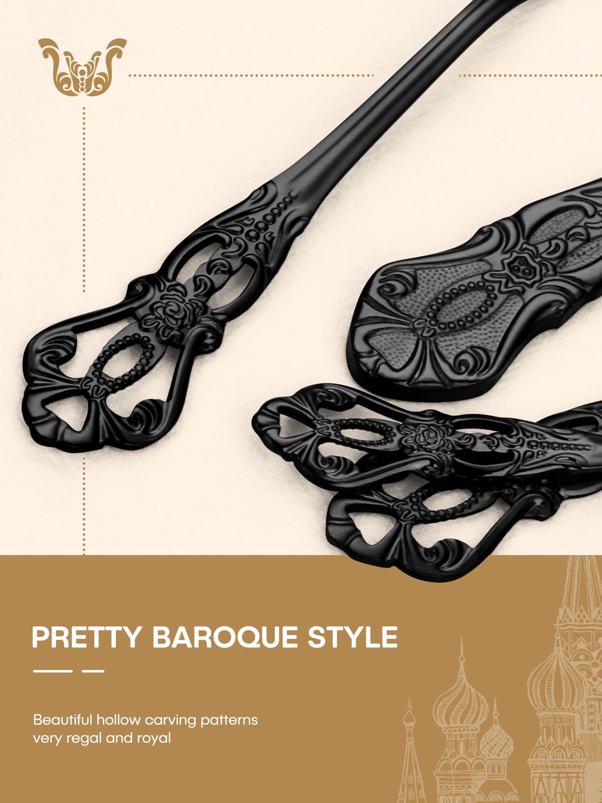 Stapava black dinner fork combining style with daily durability