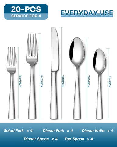 Stapava dinner knives and forks in use with stainless steel durability
