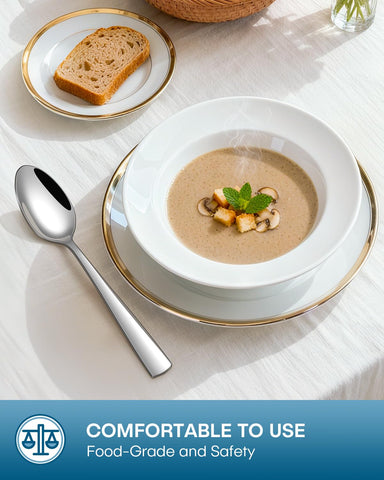 Stapava ergonomic silverware with comfortable balance for adults and teens