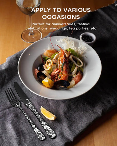 Stapava mirror-polished flatware adds modern shine to every dining table.