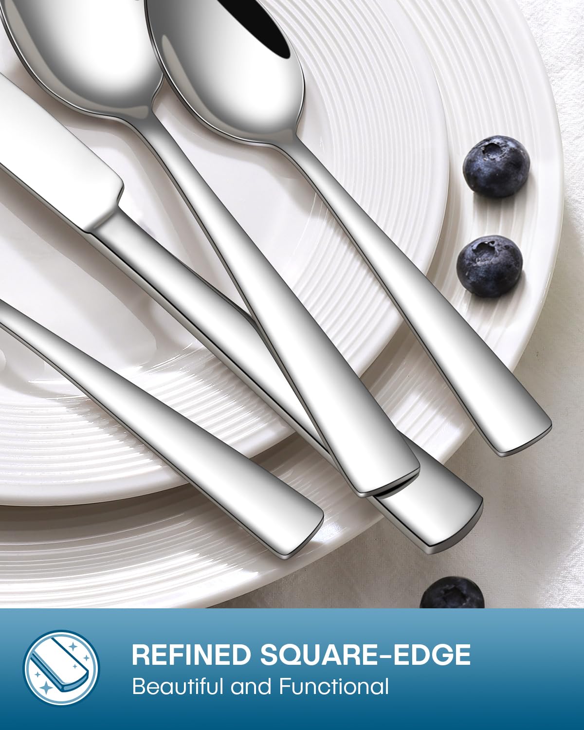 Stapava stainless steel cutlery, dishwasher safe for easy cleanup