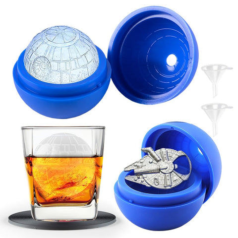 GRUISE death star ice cube mold 2-pack for dramatic cocktails