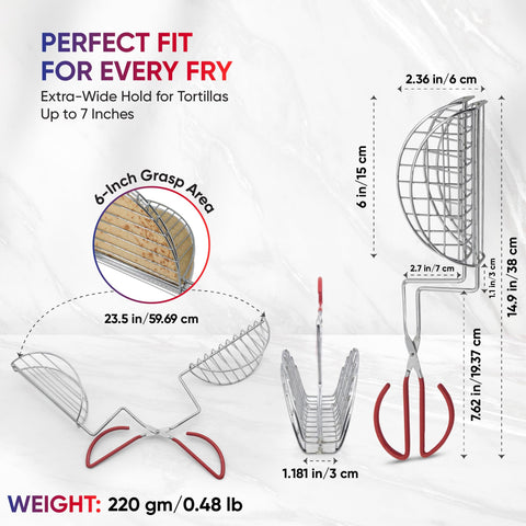 StarBlue versatile kitchen tool suitable for fried shells, pita, and empanadas.