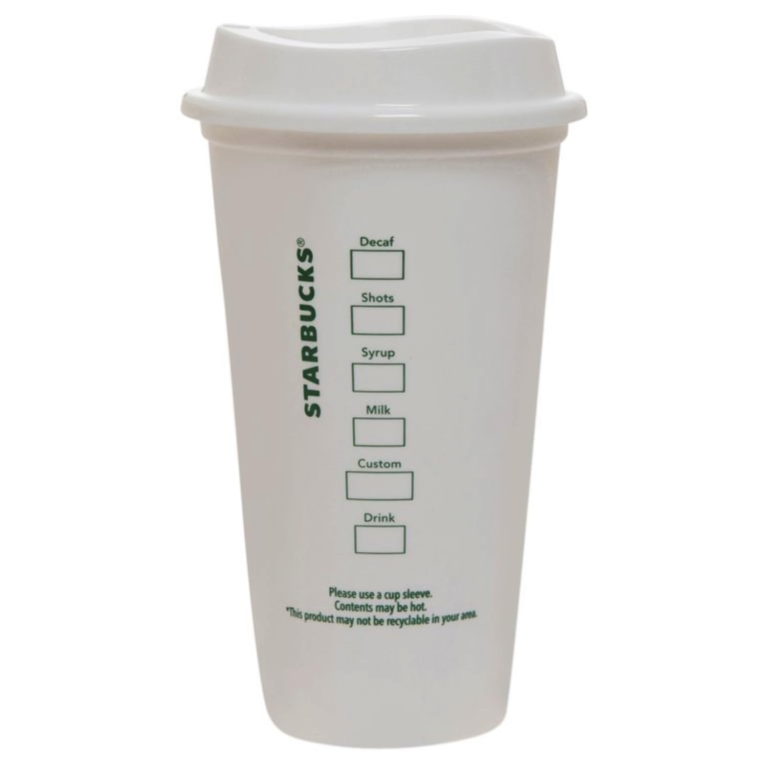 Starbucks 16oz hot cups with lids, ready for hot drinks.