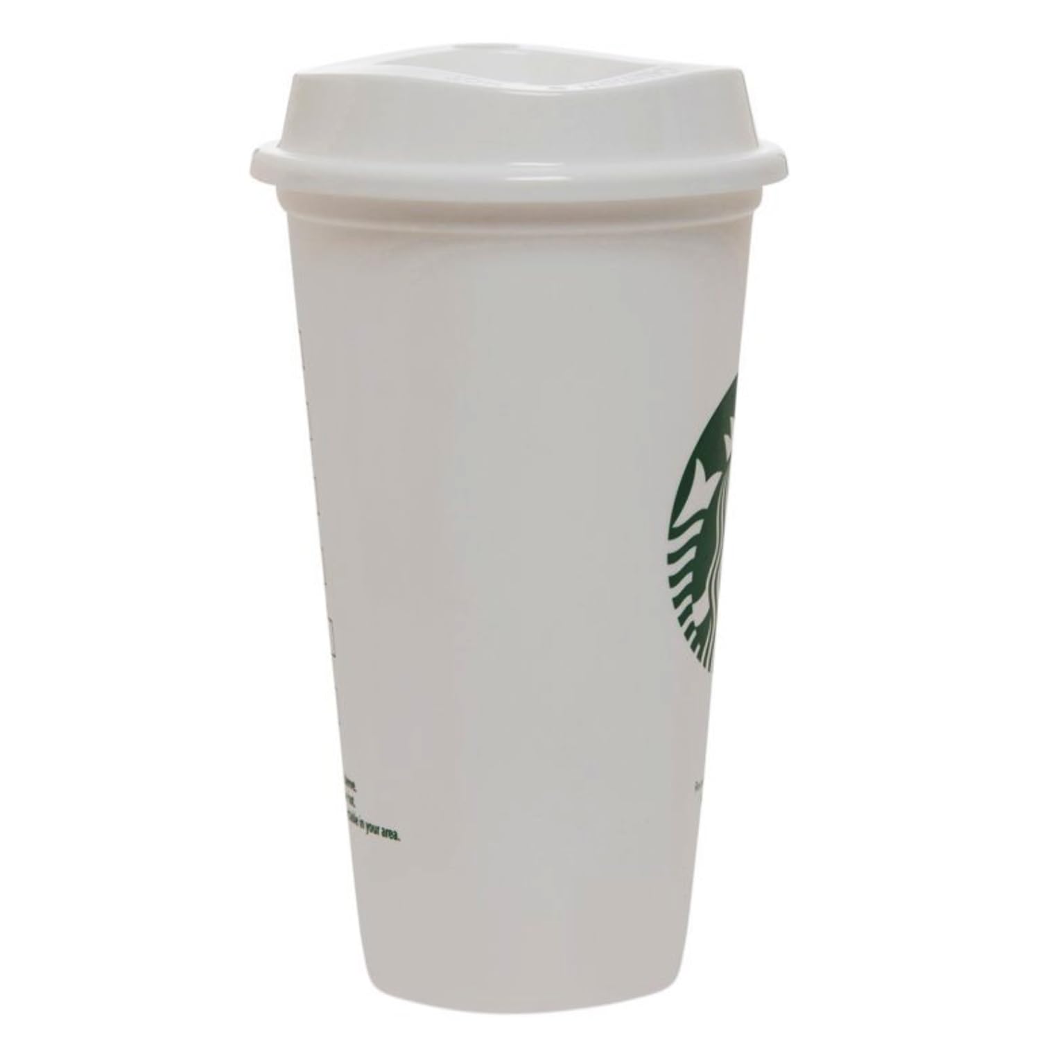 Starbucks five-pack 16oz cups with lids for home or office.