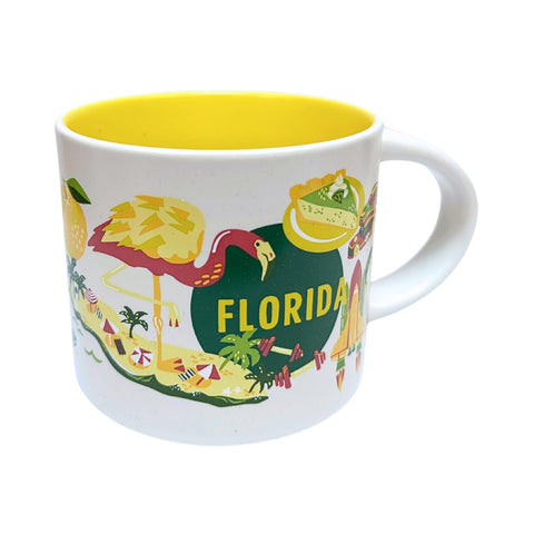Starbucks Florida mug close-up showing glossy finish for daily coffee rituals