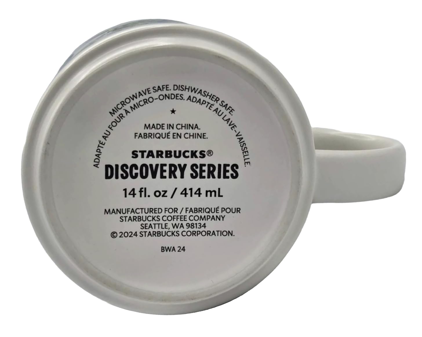 Starbucks Hawaii Discovery mug with 14 oz capacity, fits standard drink portions.